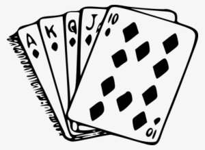 Cards Diamond Diamonds Favorites Icon Poke - Poker Cards Black And White
