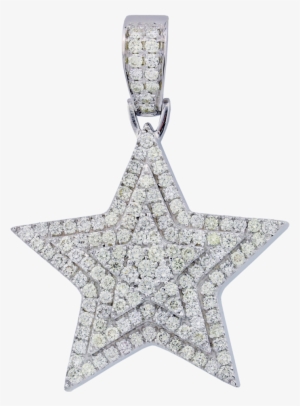 63ctw 14k Gold 3d Star Diamond Pendant