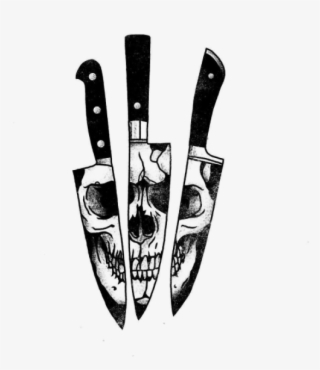 Drawn Dagger Transparent Tumblr - Knife Tattoo Drawing
