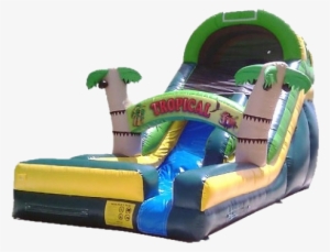 18ft Tropical Water Slide - Tropical Inflatable Water Slide