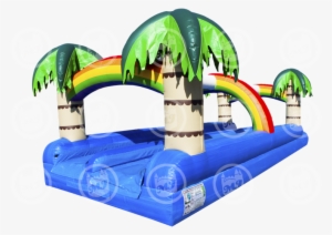 Tropical Dual Slip And Slide - Water Slide
