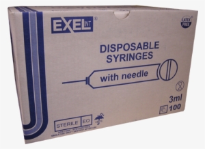 Exel 3cc 25g - Exel Disposable Syringes ,1ml 100 Count