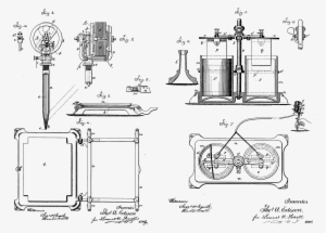 Drawings From Us Patent 180857 Autographic Printing - Thomas Edison Patent Drawings