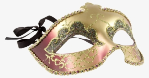 Gold And Pink M Gold And Pink Masquerade Mask Gold - Carnival