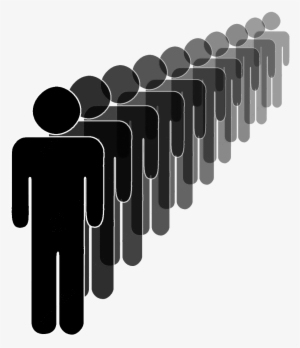 Picture Of A Queue Of People - Line Of People Transparent
