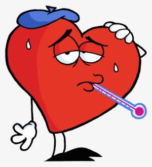 Sick Transparent - Cartoon Sick Heart