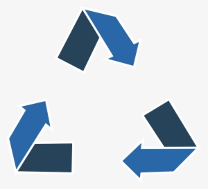 Éxito Del Marketing Digital - Simbolo De Reciclaje Png Azul