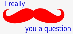 Mustache You A Question Red White And Blue Clip Art - Logo Of Breast Cancer