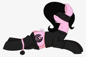 Sushie, Blindfold, Laying Down, Oc, Oc Only, Oc - Cartoon