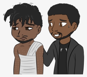 Black Panther Erik Killmonger T'challa Erik Stevens - Cartoon