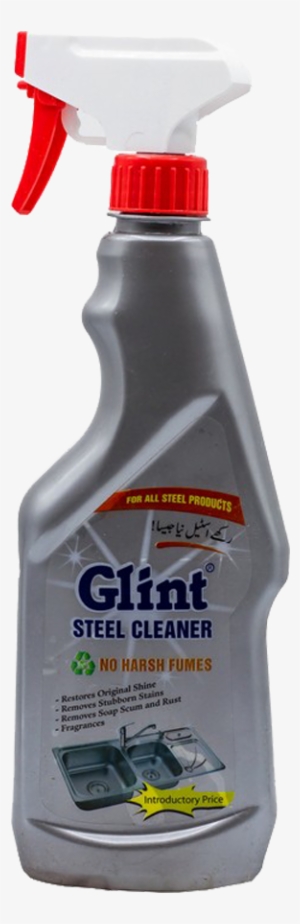 glint steel cleaner no harsh fumes 500 ml - insect