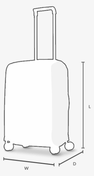 Product Dimensions - Suitcase
