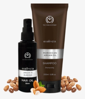 Hair Oil And Shampoo Set - Man Company Argan And Almond Oil