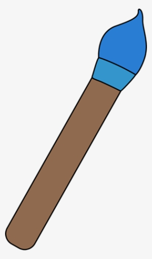 Blue Clipart Paintbrush - Blue Art Paint Brush