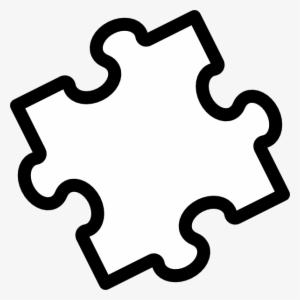 Large Puzzle Pieces Template - 2 Piece Puzzle Clipart