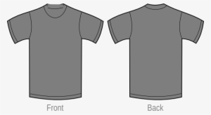 plain gray t shirt back