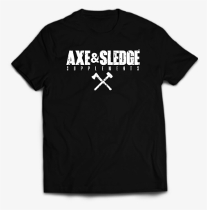 axe & sledge tee // white on black - travel for food t shirt