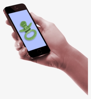 A Binky For Your Tech Addiction - Hand Holding Smartphone Png