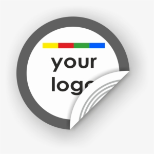 Picture Of Custom Logo Round Sticker Border - Sticker