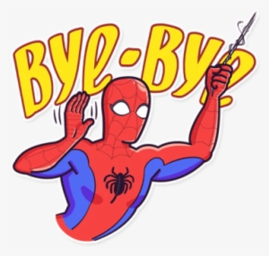 bye-bye bye spiderman superhero - bye superhero