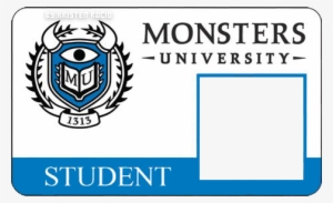Monsters - University - Clipart - Monster University Student Card