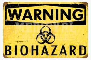 Biohazard Warning Sign - Funny Warning Car Stickers
