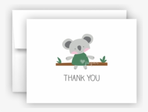 Koala Bear Thank You Cards Note Card Stationery • Flat, - Thank You Flamingo