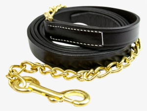 Leather Lead With 30" Chain - Horse Leads