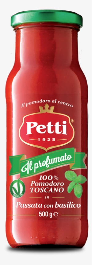 Strained Tomatoes With Basil - Passata Petti