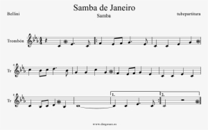 Tubescore Janeiro's Samba By Bellini Sheet Music For - Samba De Janeiro Piano