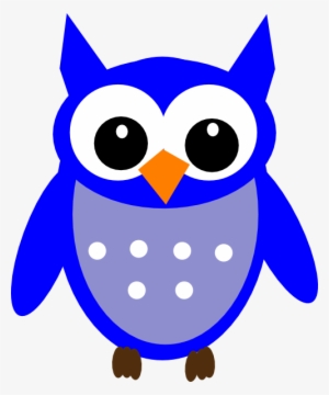 Blue Hoot Owl Clip Art - Clip Art Hoot Owl