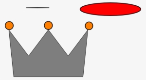 Simple Crown Orange And Gray - Clip Art