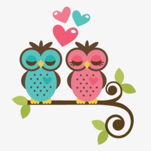 Owls In Love Svg File For Scrapbooking And Cardmaking - Owl Love Clipart