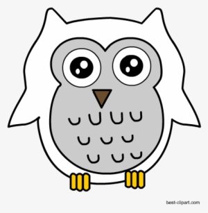 Free Snowy Owl Clipart - Cartoon