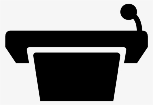 This Icon Represents A Podium Without A Speaker - Public Speaking Icon Png