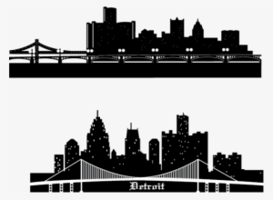 Detorit Skyline Vector - Detroit Silhouette