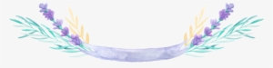 Curved Fashion Ribbon Dividing Line Transparent Decorative - Lavender