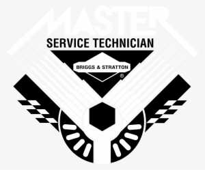 Briggs Stratton Master Logo Black And White - Master Service Technician