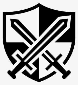 Arms Rubber Stamp - Sword And Shield Symbol