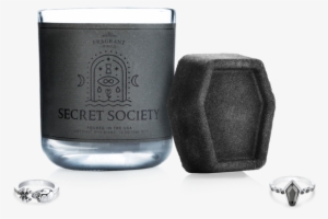 Candle And Bath Bomb Set - Fragrant Jewels Secret Society