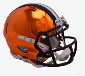 Nfl Cleveland Browns Riddell Chrome Mini Speed Helmet - Nfl Chrome Helmets 2018