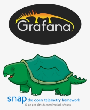 The Awesome Graphic Of Grafana And Snap's New Mascot, - Snap Turtle Logo