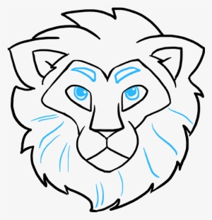How To Draw Lion Head - Draw A Lion Face
