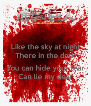Like The Sky At Night There In The Dark ~ You Can Hide - Blood Hd Photos Png
