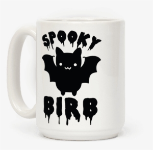 Spooky Birb Bat Coffee Mug - Am The Night Fear Me Halloween Creepy Batt Tshirts