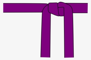 Purple Karate Belt Clip Art - Karate Belt Vector Art