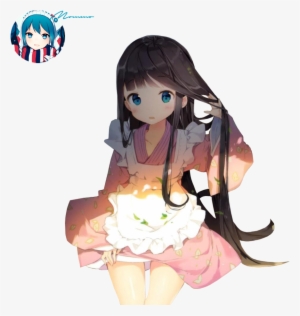 Anime Clipart Rendered - Kawaii Anime Girl Render