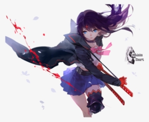 Anime And Anime Girl Image - Badass Anime Girl With Black Hair