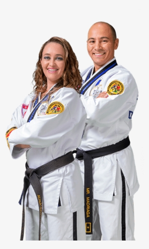 Master Daniel Madriaga And Mrs - Black Belt Attitude School