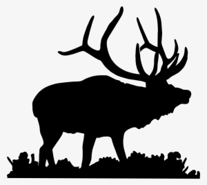 Deer Head Silhouette Png Download - Elk Clipart